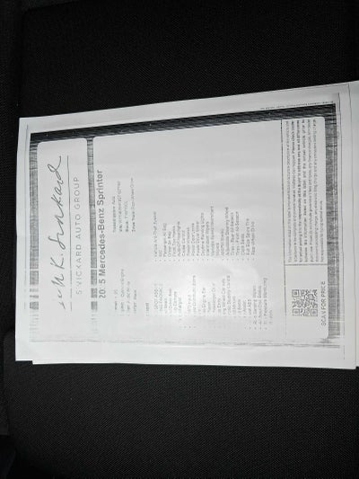 2025 Mercedes-Benz Sprinter 2500 Standard Roof I4 Diesel 144" RWD