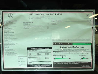 2025 Mercedes-Benz Sprinter 2500 Standard Roof I4 Diesel 144" RWD