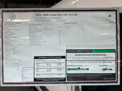 2026 Mercedes-Benz Sprinter 2500 Standard Roof I4 Diesel 144" RWD