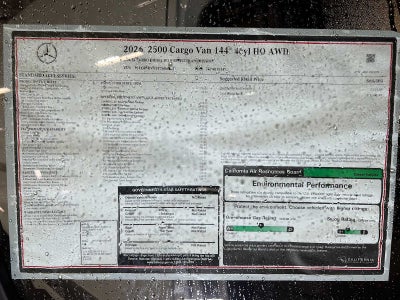 2026 Mercedes-Benz Sprinter 2500 Standard Roof I4 Diesel HO 144" AWD