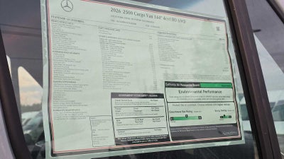 2026 Mercedes-Benz Sprinter 2500 Standard Roof I4 Diesel HO 144" AWD