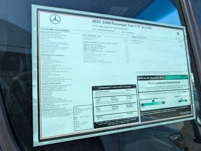 2025 Mercedes-Benz Sprinter 2500 High Roof I4 Diesel HO 170" RWD