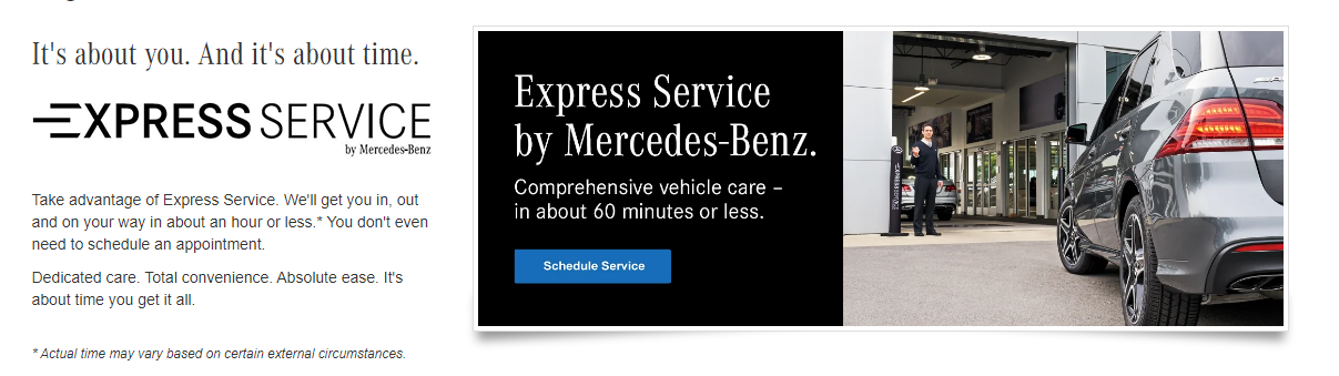 Mercedes Benz Express Service Flyer